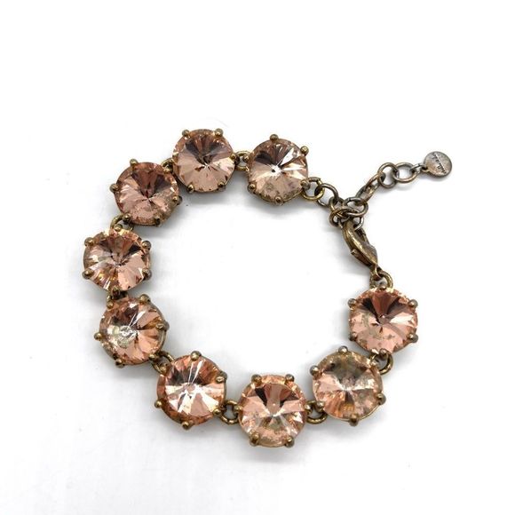 Stella & Dot Pink Crystal Bracelet - Picture 1 of 4